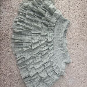 American Eagle Outfitters Green Mini Skirt